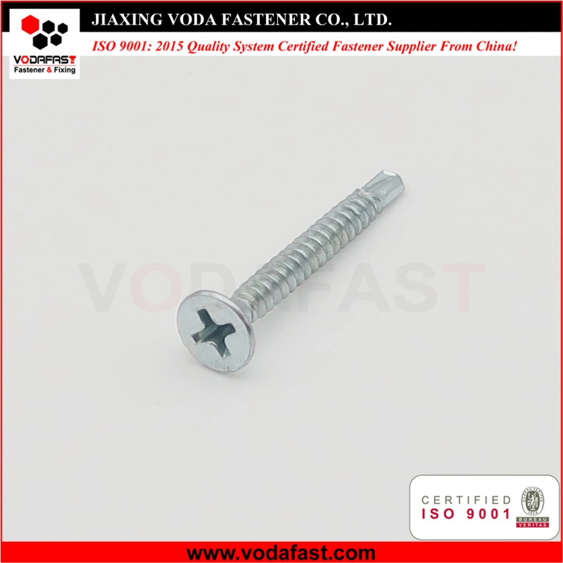 Vodafast DIN7504p Countersunk Head Self Drilling Screw with Nibs Under Head