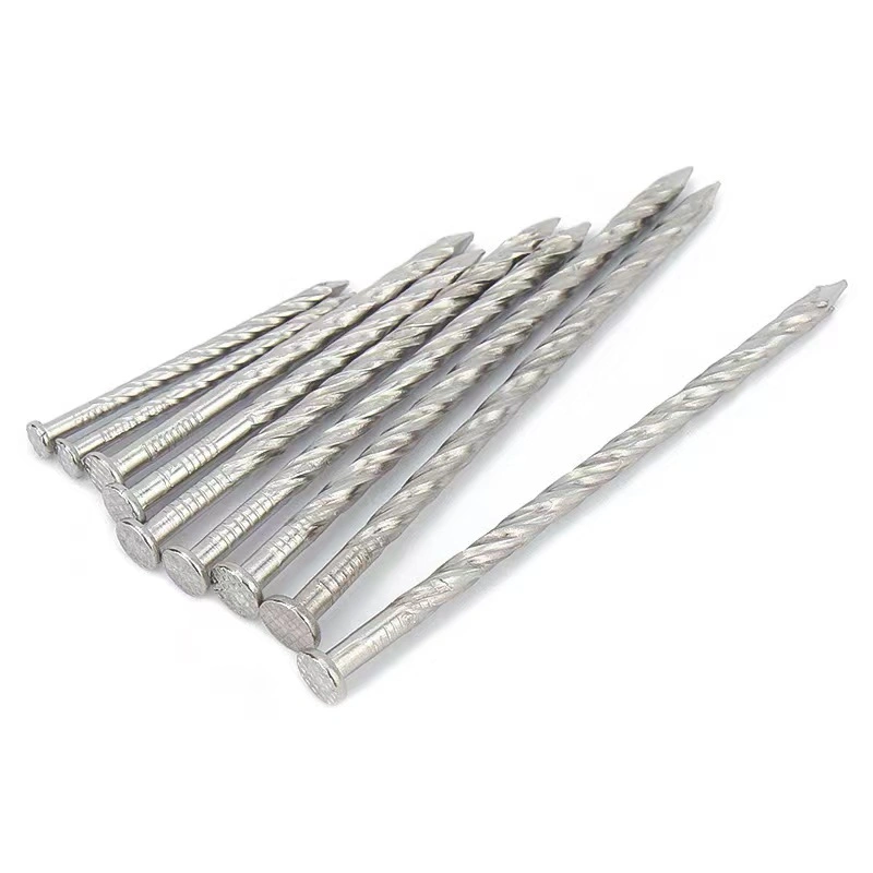 Galvanized Bulk Pallet Nails Twist/Spiral/Screw Shank Nails for Wood Construction Cement Nail Stainless Steel Countersunk Cement Nail