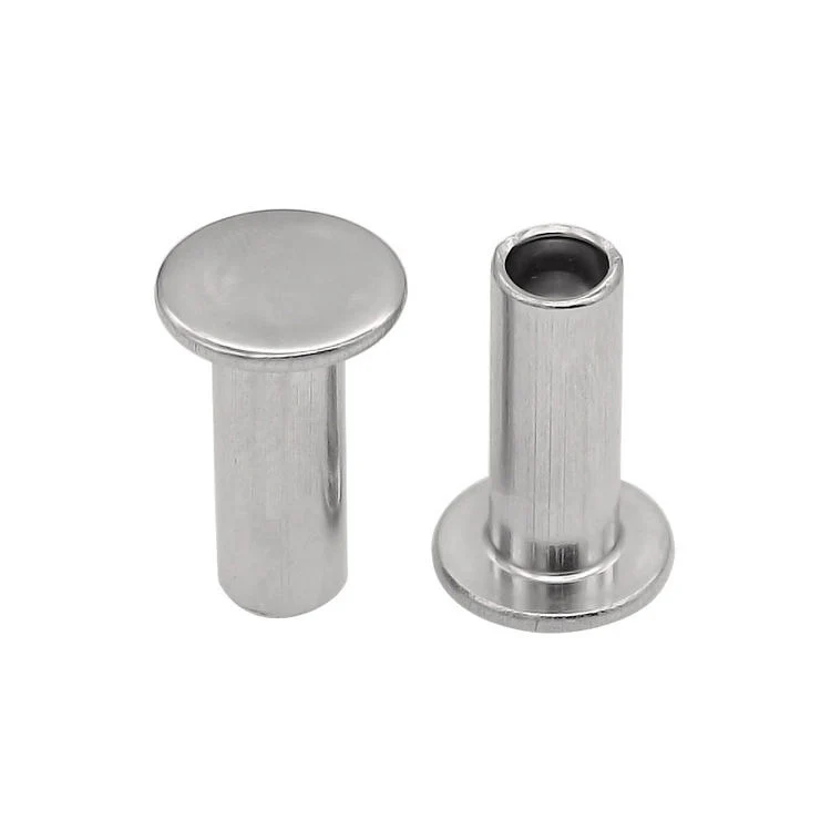 M2 M2.5 M3 M4 M5 M6 DIN 6791 Stainless Steel 304 Semi-Tubular Pan Head Semi Tubular Rivets