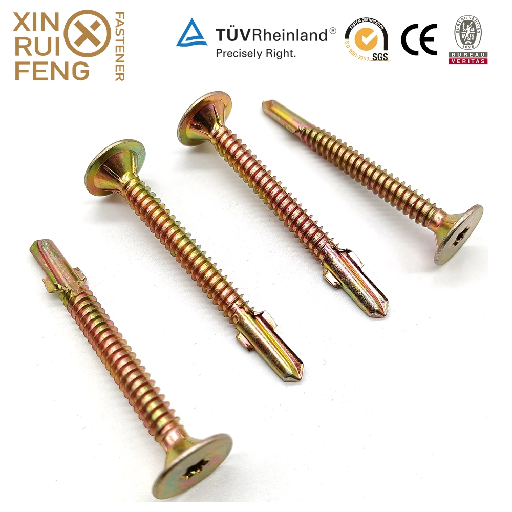 Xinruifeng Fastener Extra Guard #6 X 1-1/4&quot; Phillips Drive Coarse Fine Thread Double Bugle Scavenger Head Self Drilling Drywall Screws