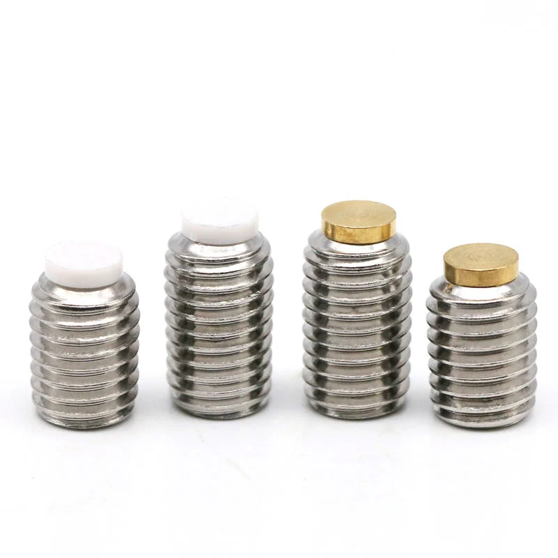 High Quality Customization Stainless Steel Black Metal Copper Head Grub Screw Set Screws with Brass Tip Point