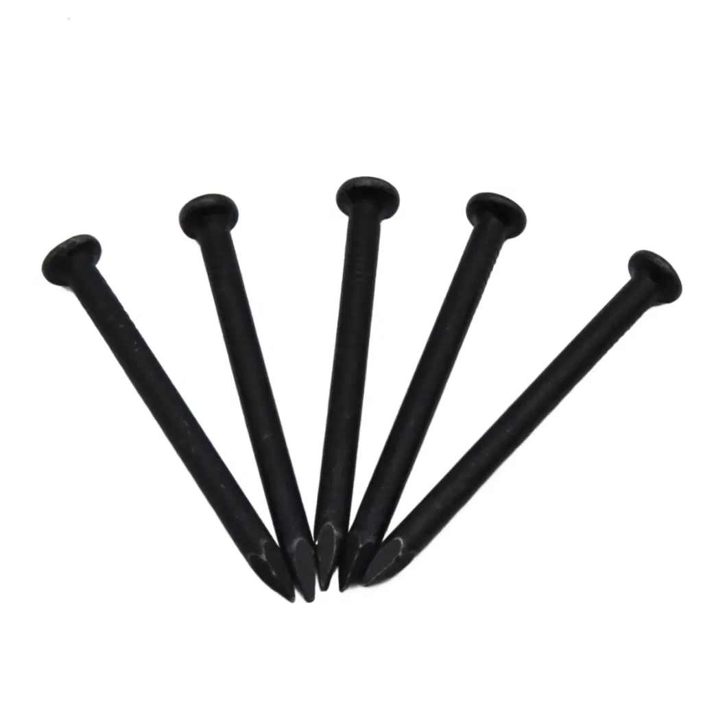 Carbon Steel Round Head Straight Fluted Hard Wood Wire Masonry Concrete Nails