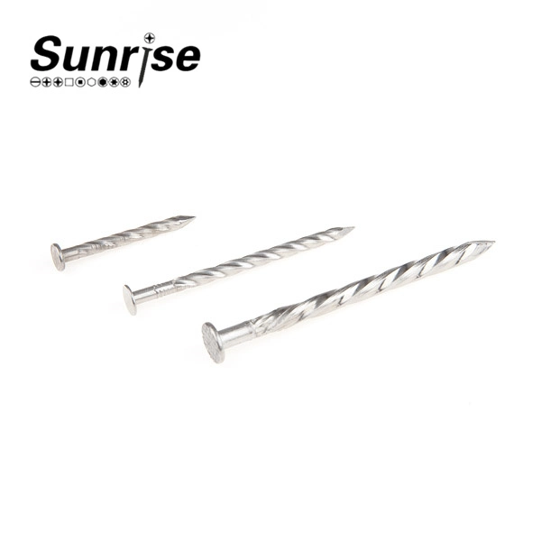 Flat Head (Checkered) Twist Shank Nails Screw