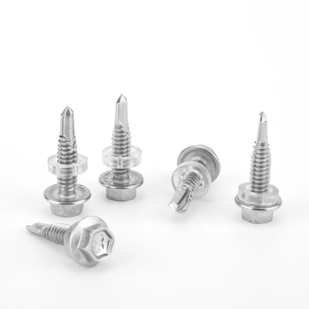 Hex/Pan/Wafer/Cross/Csk/Countersunk/Phillips/Mushroom/Torx Head Self-Drilling Roofing Fastener Stainless Stee Zinc Plated Metal Hexagon Self Drilling Screw