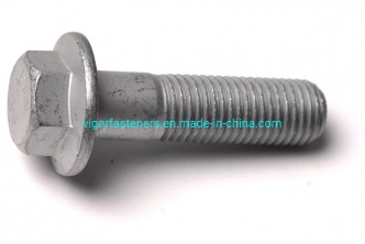 DIN6921 HDG Hex Flange Head Cap Screw Carbon Steel Flange Bolt with Serration or Without Serration