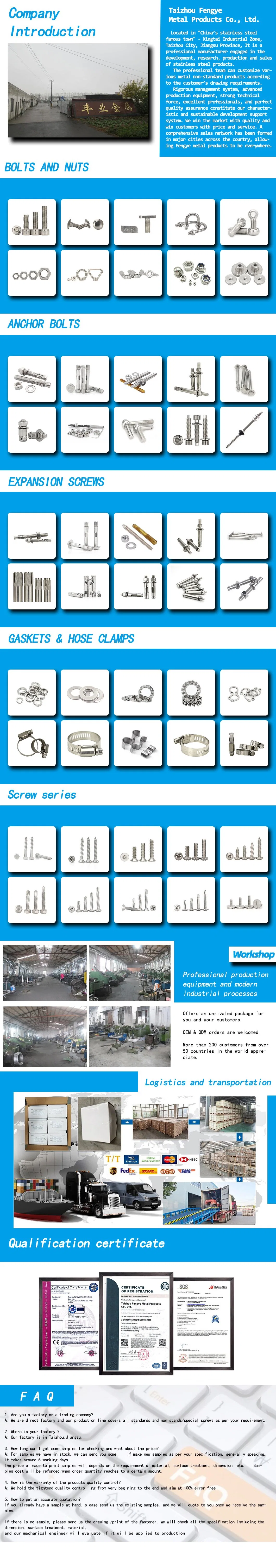 Countersunk Head Self Drilling Screw in 304 Stainless Steel with GB/T 15856.2