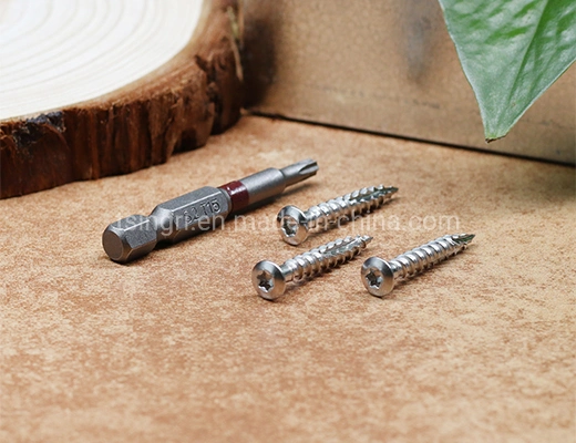 TGR/Tsingri Stainless Steel SS304 Torx T20 Oval Head Double Cutting Thread Type17 Decking Screws For Preservative Wood