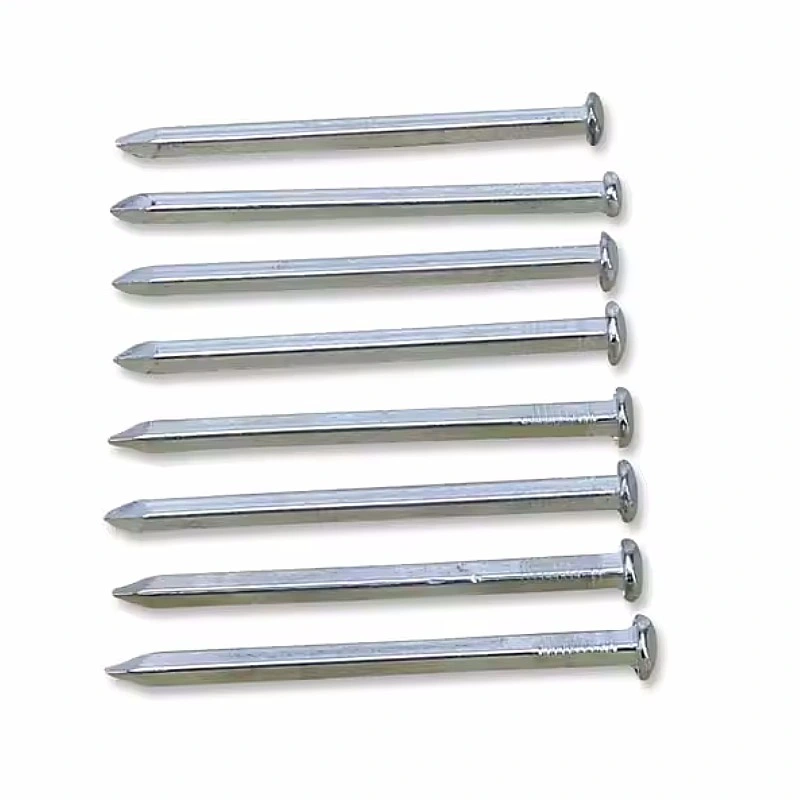 Q195 Q235 Material Polished Iron Nail Galvanized Square Shank Nail Square Boat Nail