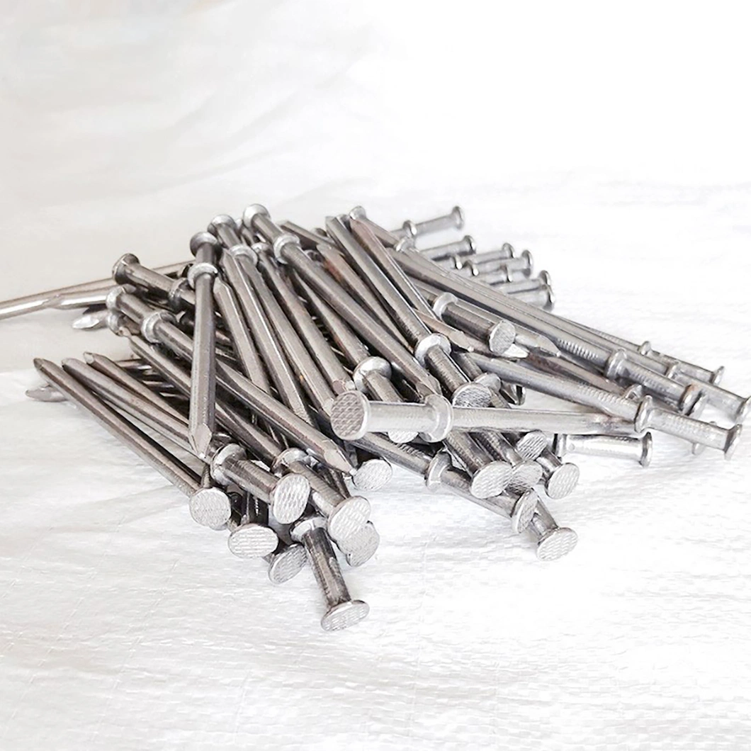 Low Carbon Steel/Double Strand Polished Nail/Round Head Construction Connector/Double Cap Nail