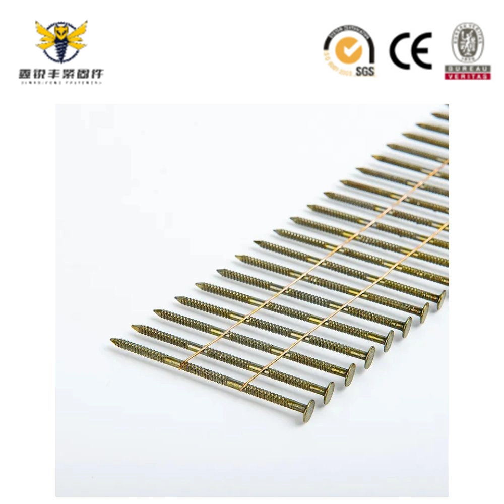 Wholesale 15 Degree Wire Welded Nails Shank Pregos Nails Wood Pallet Coil Nails Big Head Coil Nails