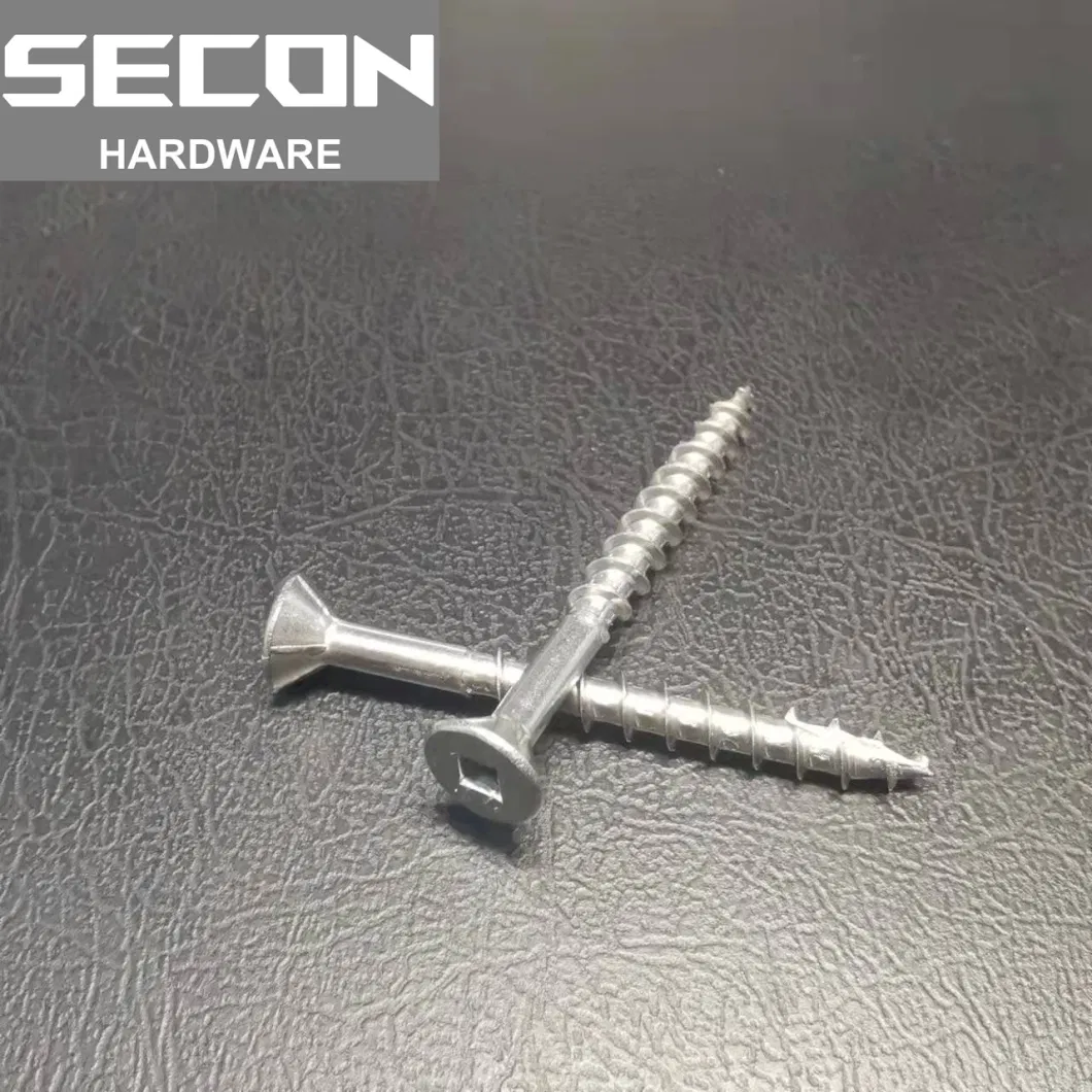 Made in China Factory Supply Stainless Steel Square Drive Torx Deck Screw with Serration Ss 304 SS316 SS316L