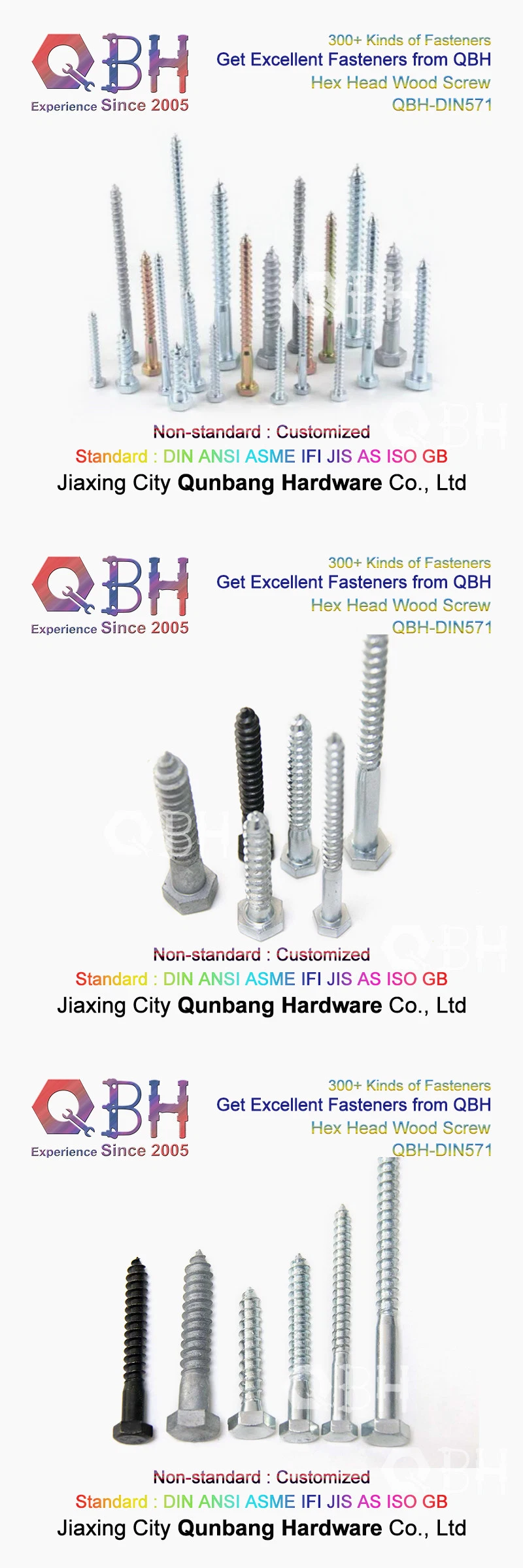 Carbon Steel Hex Hexagon Round Bugle Slotted Head Coarse Thread Drywall Furniture Wood Self Tapping Drilling Roofing Ring Anchor Chipboard Screws