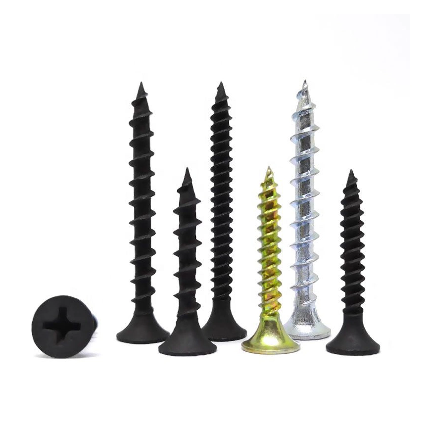 Black/Gray Phosphated Bugle Head Gypsum Board Screw Coarse Thread Tornillos Drywall Screw for Drywall