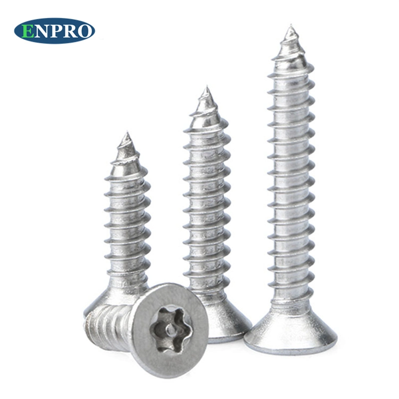 Stainless Steel Plum Flower Torx Security Anti Theft Countersunk Csk Flat Phillips Head Self Tapping Screws