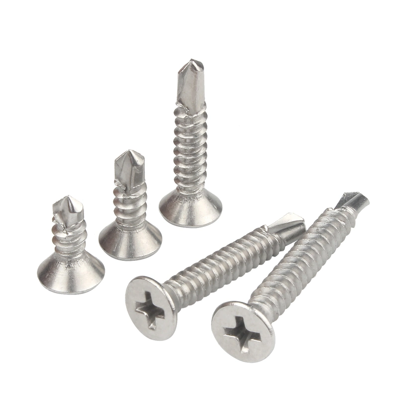 Stainless Steel Flat Head Round Cross Tek Roofing Screw Self Drilling Screw