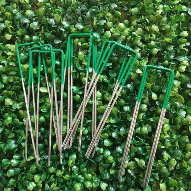 Landscape Staples 9-Inch Fabric Pins Garden Staples Heavy Duty Ground Cover Staples Fence Anchors Lawn Nails