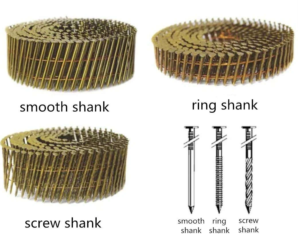 2.5X57mm Paint Screw Shank Coil Pallet Nails for Wood Pallet