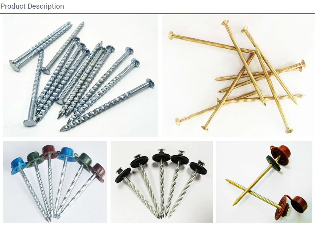 Roofing Screw Nails with Plastic Caps