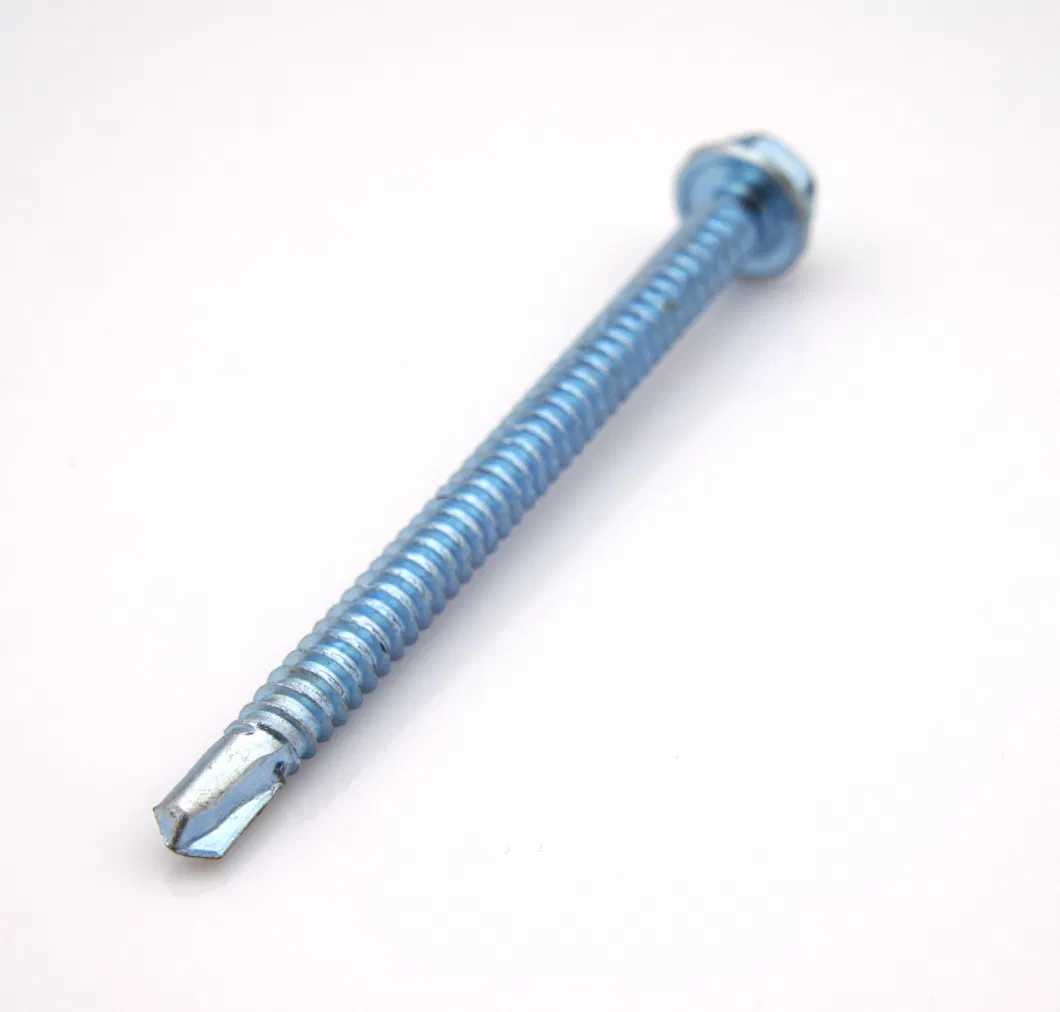 6.3*120mm Hex Flange Head Screw Drilling Point