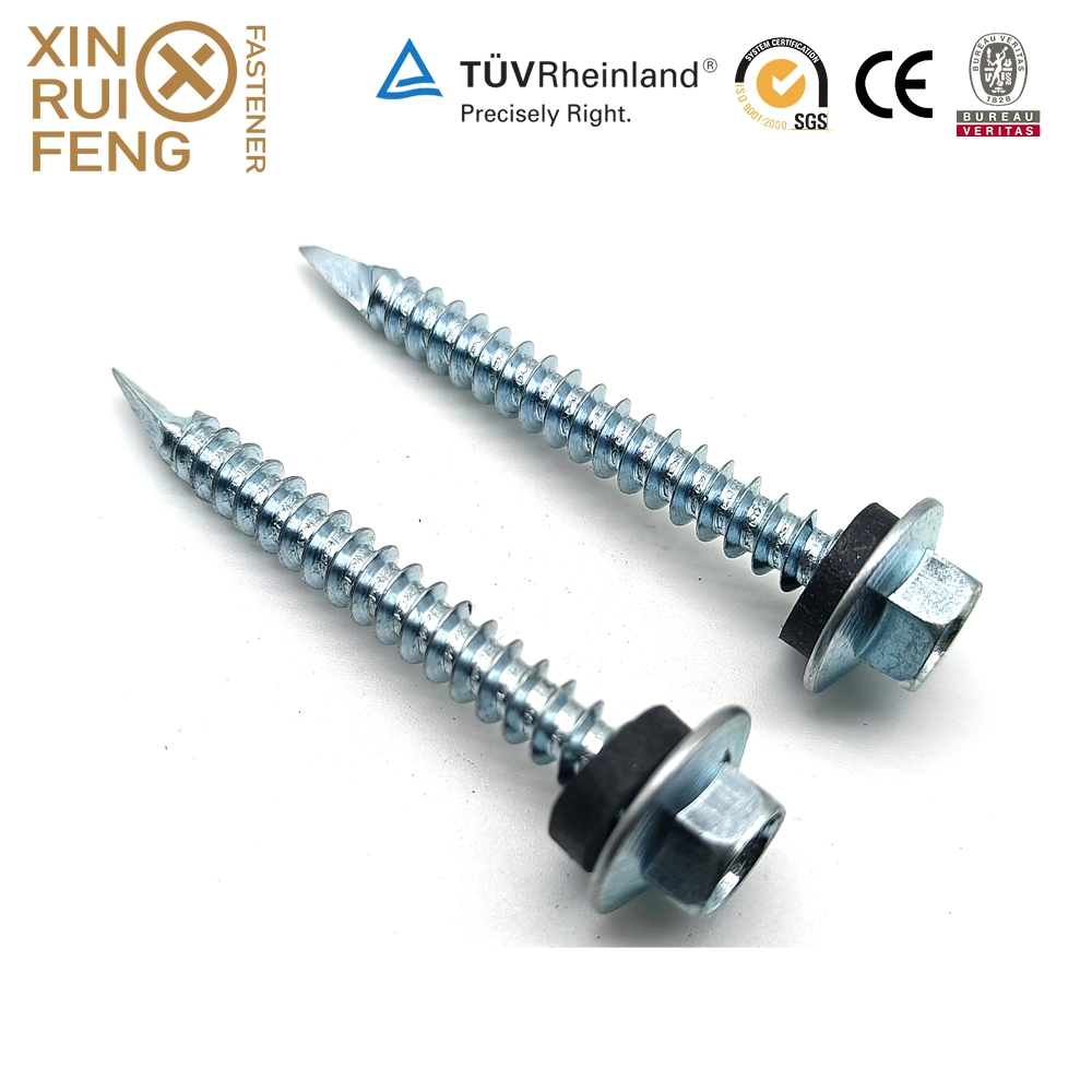 Xinruifeng PTFE Ruspert Spoon Point Roof Hex Head Self Drilling Screws