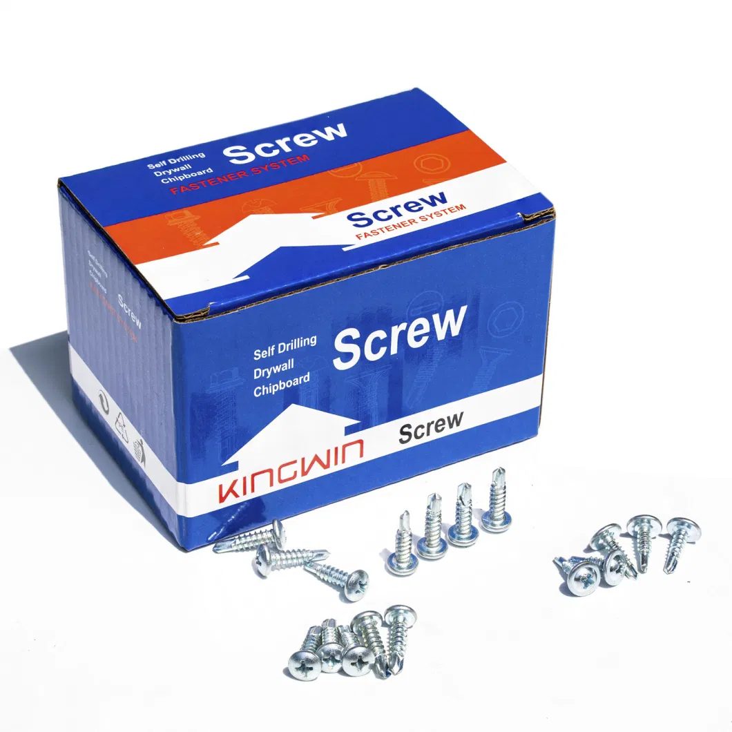 Carbon Steel Galvanised Hex Head Self Drilling Taping Screw with EPDM Washer