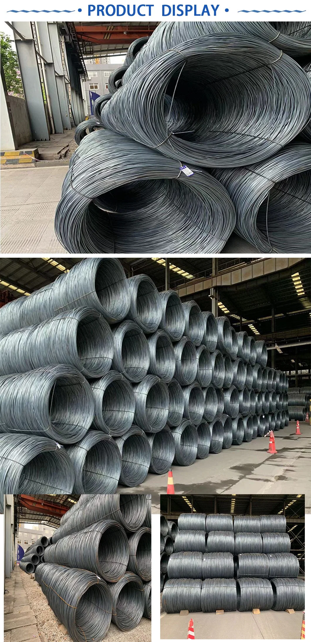 Customized Size 2.5mm 6.5mm Low Carbon Steel Wire Rod or Nail Making