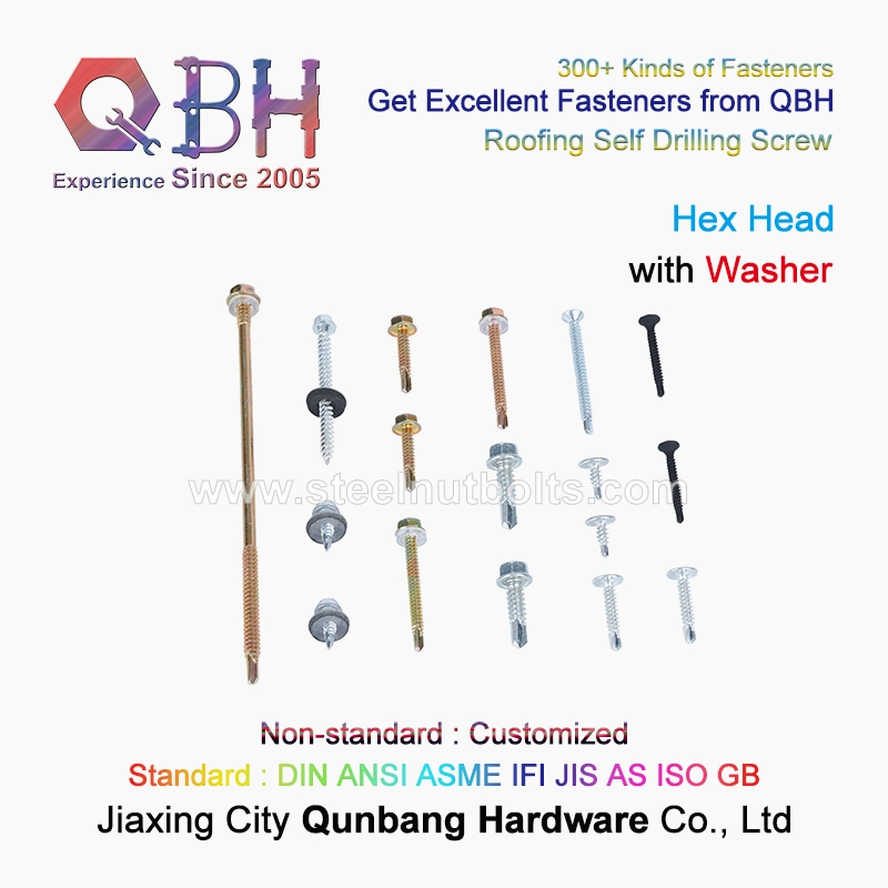 Qbh Standard Non-Standard Customzied Hex Hexagon Hexagonal Head Furniture Spare Parts Wood Grub Coach Self Tapping Lag Screws