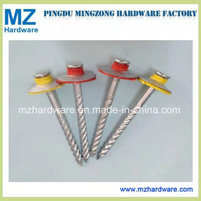 Hardware Nail Galvanized Nail Umbrella Head Twist Smooth Shank Roofing Nail