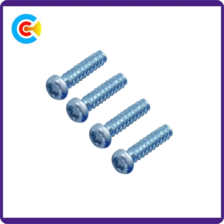 Carbon Steel/4.8/8.8/10.9 Flower Pan Head/Flat Tail Self-Drilling/Tapping Screw for Furniture/Kitchen/Cabinets