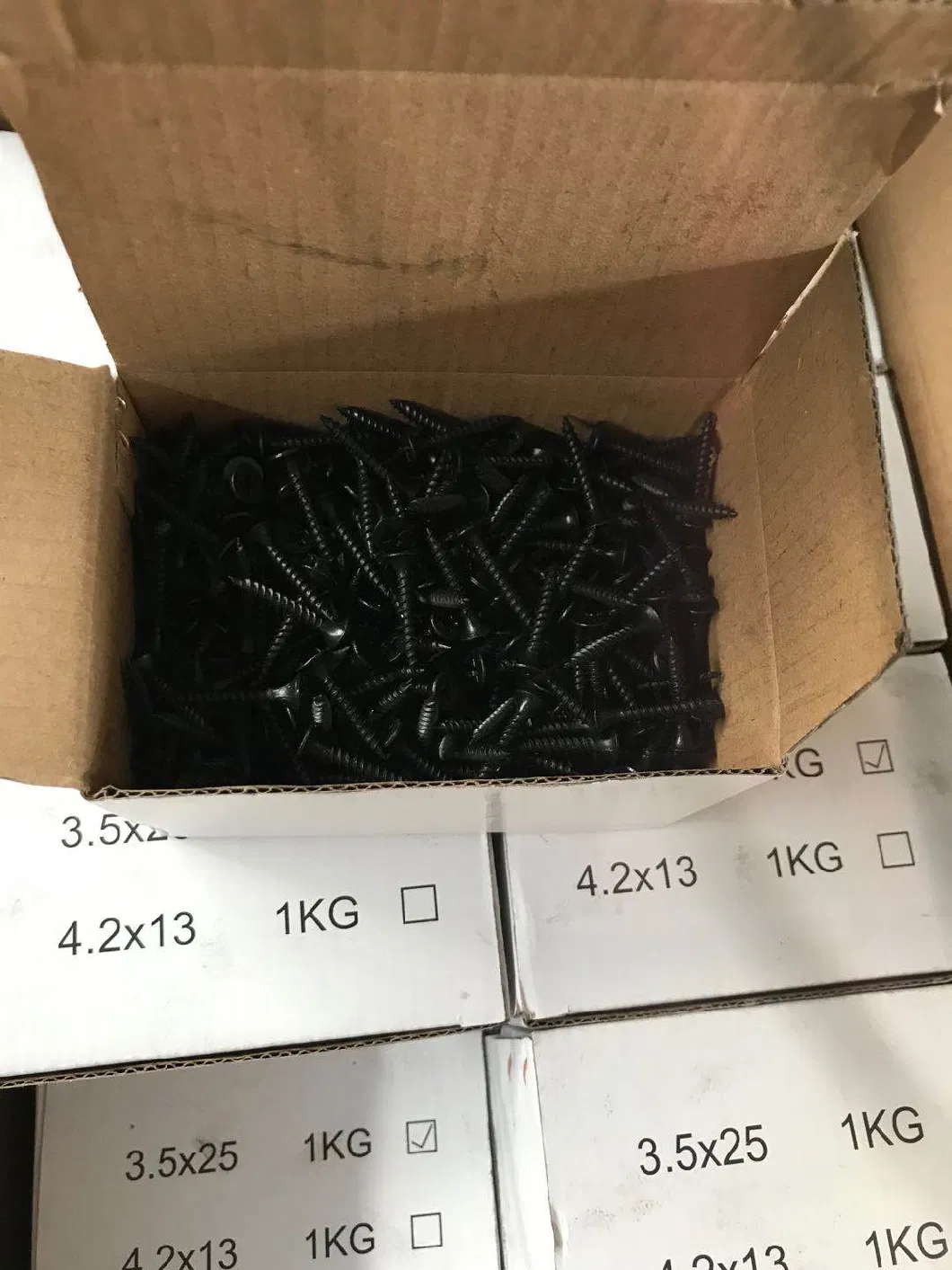 Professional Manufacture Vaious Screws Factory Direct Sales Bugle Head Phillips Fine Thread Black Phosphated Grey Phosphated Drywall Screws Gypsum Board Screws