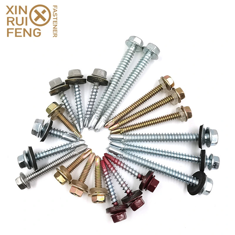 China Manufacturer Fastener Hexagonal Head Roofing Screw with Washer Ruspert Screw