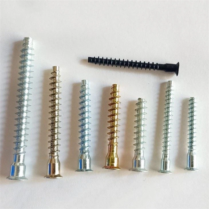 Zinc-Plated Countersunk Hex Socket Confirmat Screw for Furniture and Particleboard