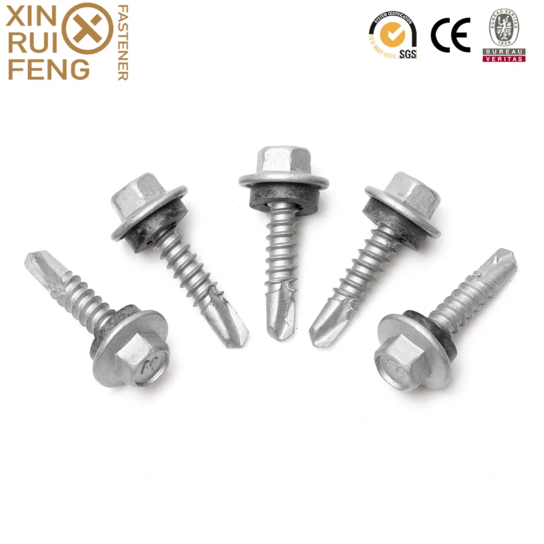 Hex Washer Head (HWH) Sheet Metal Screws Roof Self Drilling Metal Screws