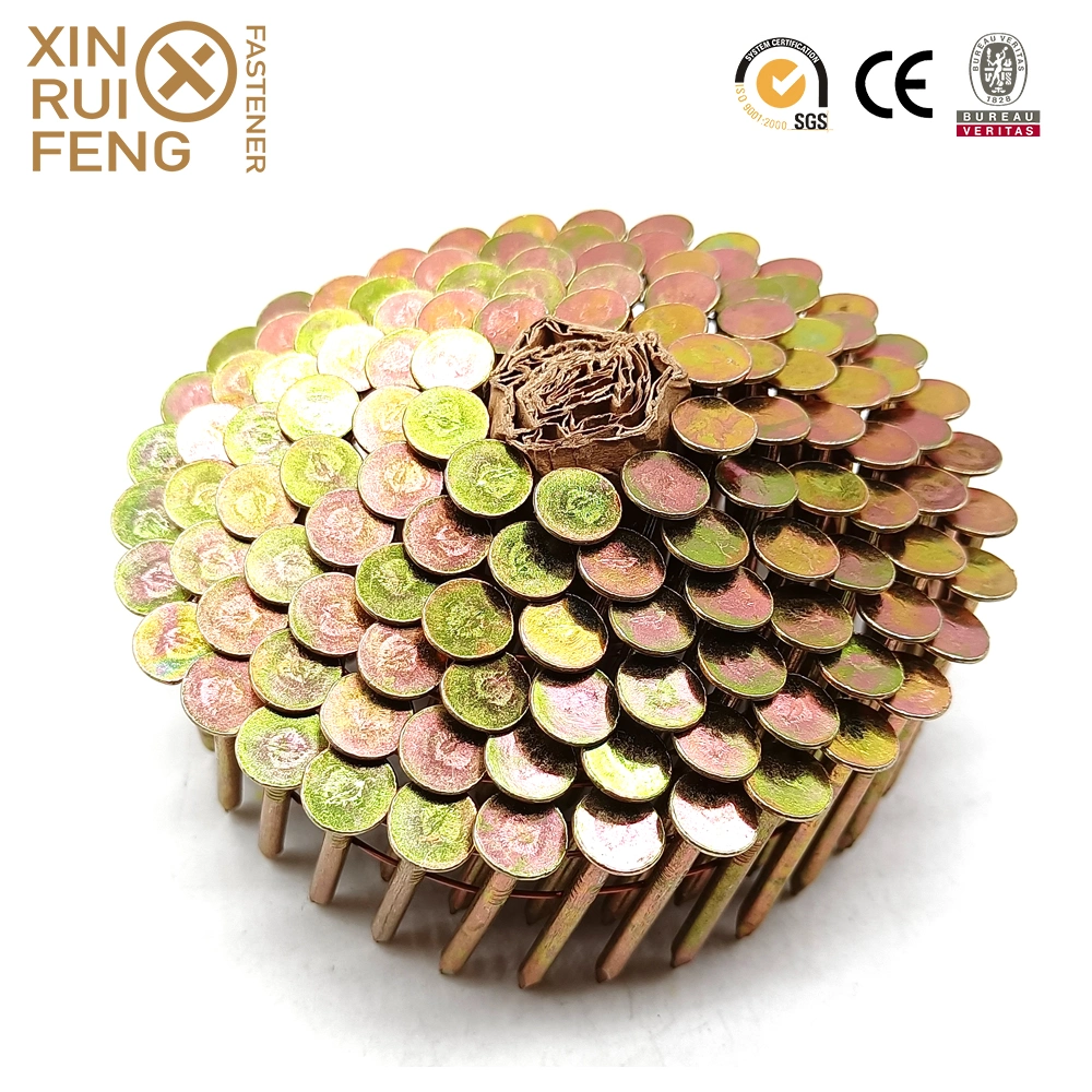 Xinruifeng Fastener #12 1&quot; 1-1/2&quot; 1-3/4&quot; Eg. Ring Shank Plastic Round Cap Roofing Nails