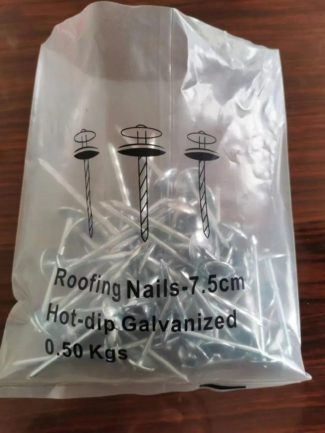 Umbrella Head Roofing Nails with Gunny Bag Packing