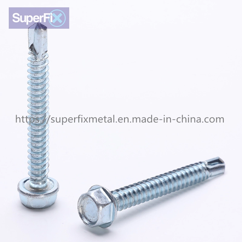 Carbon Steel Self Drilling Screw Zinc Plated with Hardness Tek Screw