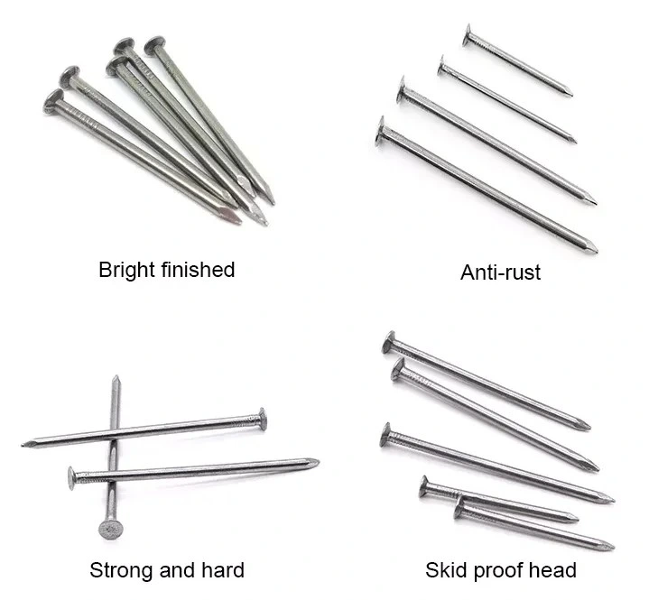 Professional Manufacturer 45# Carbon Steel Nail Electro Galvanized Spiral Shank Concrete Nails Angular Spiral Shank Steel Nail