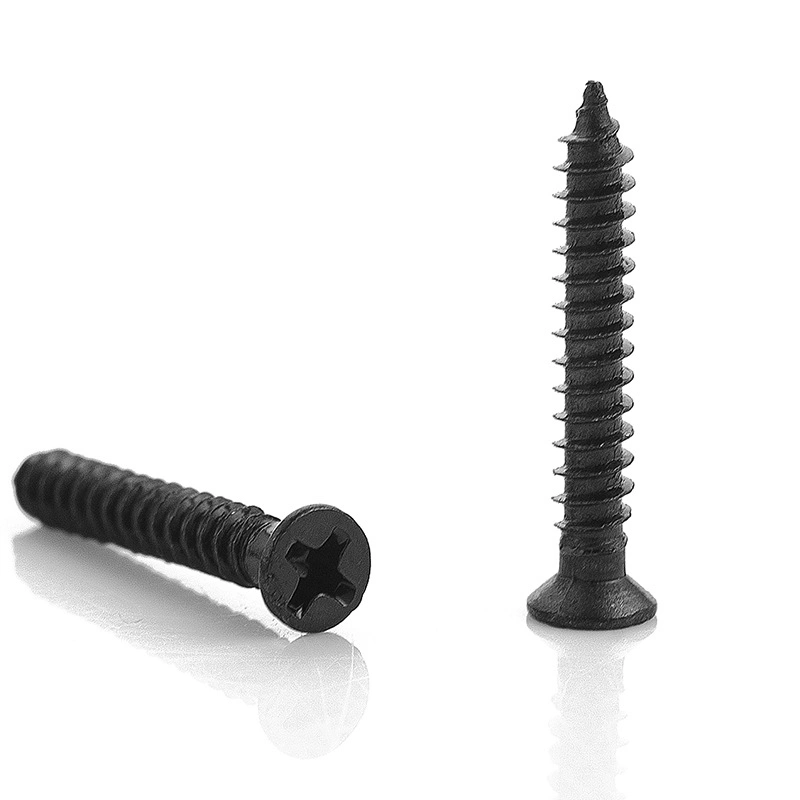 Good Price Fine Thread Black Phosphate Flat Bugle Head Gypsum Board Drywall Screw for Drywall Phillips Black Self Tapping Screw