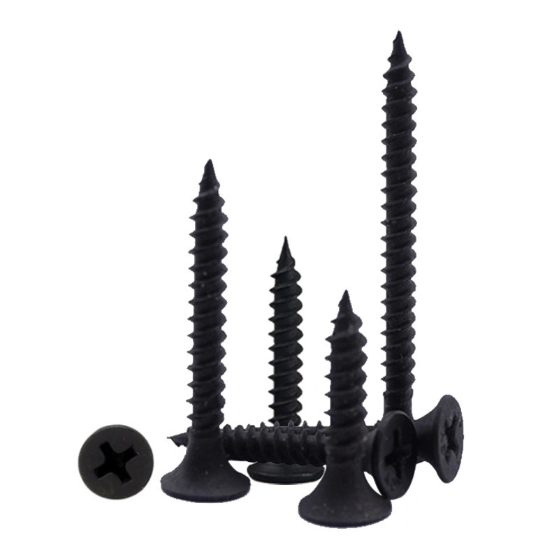 Good Price Fine Thread Black Phosphate Flat Bugle Head Gypsum Board Drywall Screw for Drywall Phillips Black Self Tapping Screw