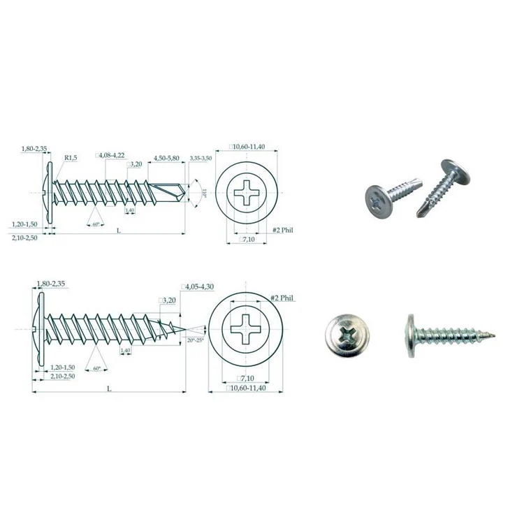 Phillips Wafer Head Self Drilling Screw