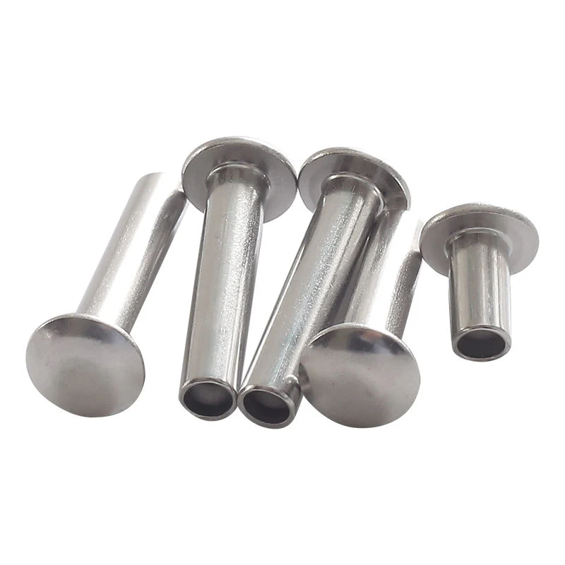 M2 M2.5 M3 M4 M5 M6 DIN 6791 Stainless Steel 304 Semi-Tubular Pan Head Semi Tubular Rivets