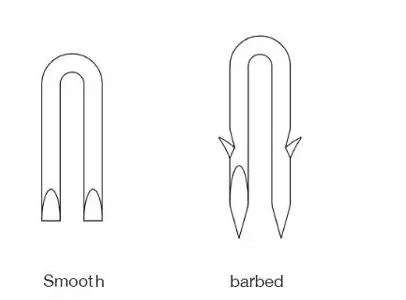 Galvanized Slice Cut Fence Staples U Type Nail with Cut Point