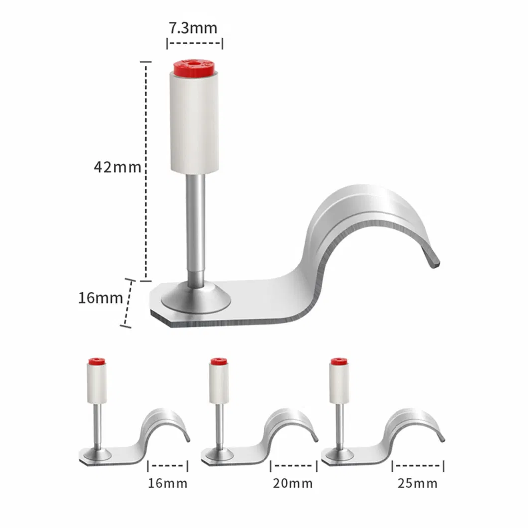 Head Drive Pin with Metal Right Angle Ceiling Clipsilencing Integrated Shooting Nail