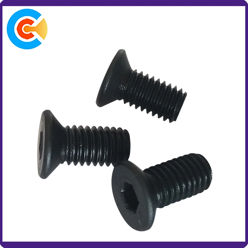 Carbon Steel Screw DIN965 Hex Socket Recessed Countersunk Machine Screw