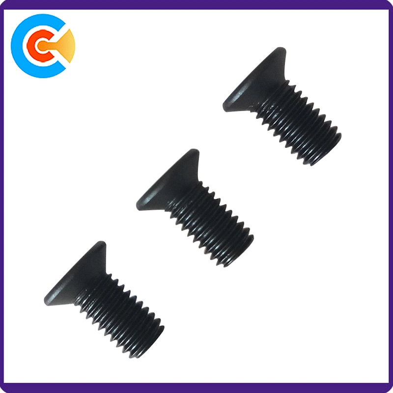 Carbon Steel Screw DIN965 Hex Socket Recessed Countersunk Machine Screw