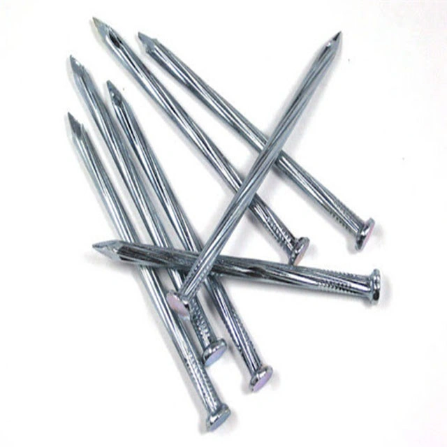 45# Steel Smooth Flute Shank Cement Galvenized Concrete Nails