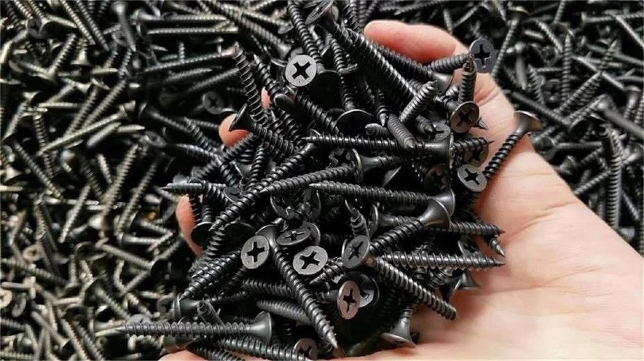 High Quality Factory Price C1022A Black Head Fine Thread Drywall Screw Tornillos