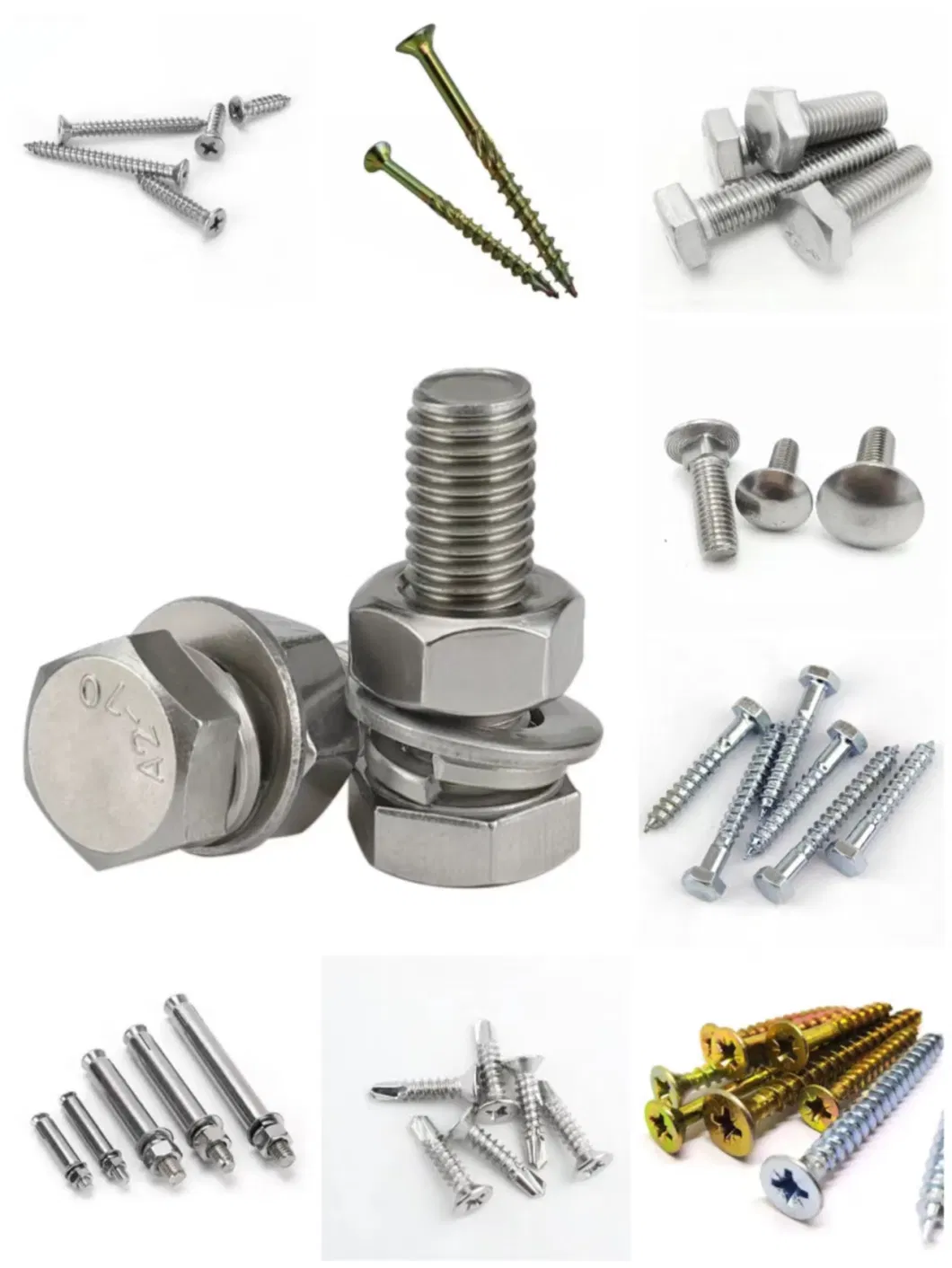 Hexagonal Head Wood Screw / Special-Shaped Bolt/Custom Stainless Steel Bolts