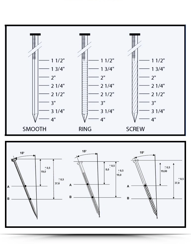 Ring Screw Spiral Shank Coil Nails for Pallets