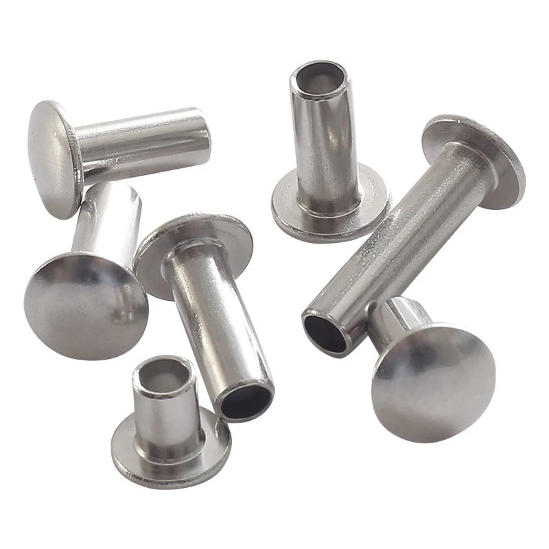 M2 M2.5 M3 M4 M5 M6 DIN 6791 Stainless Steel 304 Semi-Tubular Pan Head Semi Tubular Rivets